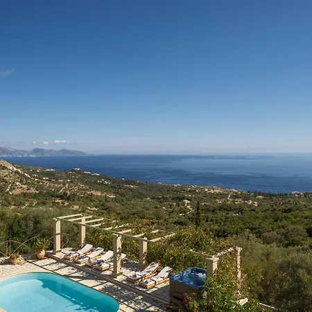 Вилла Armos Stone - Private Pool & Sea Views, By Zantewize Skinaria