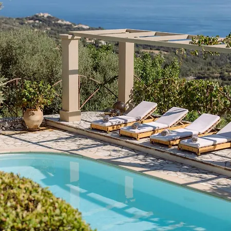 Вилла Armos Stone - Private Pool & Sea Views, By Zantewize Skinaria